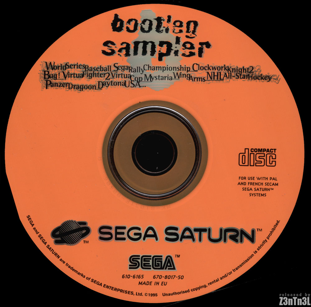 Sega Saturn B Bootleg Sampler E Game Covers Box Scans Box Art CD Labels ...